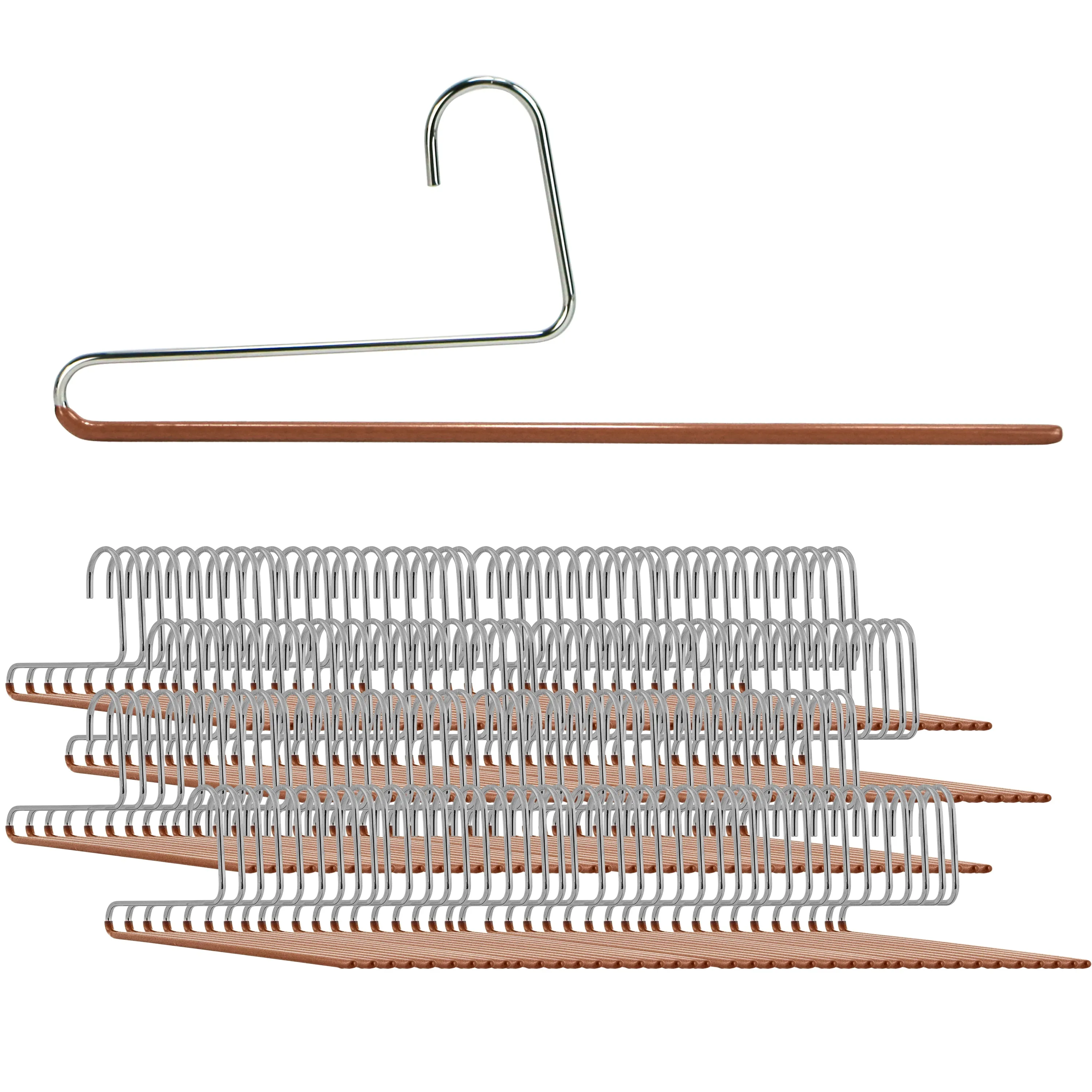 Pant Hanger with Grip Coating, Reverse Hook, KH-35U, Copper