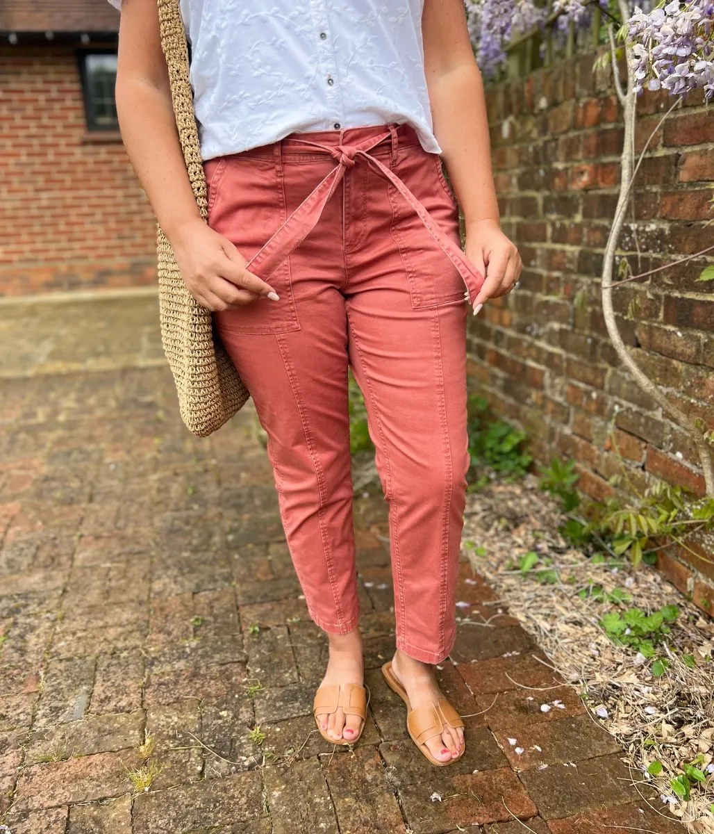 Paprika Slim Fit Utility Trousers