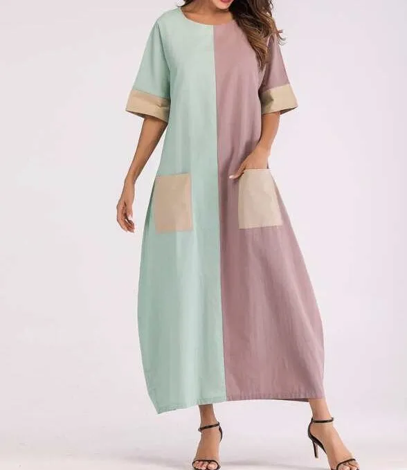 Patch Pocket Maxi Dress