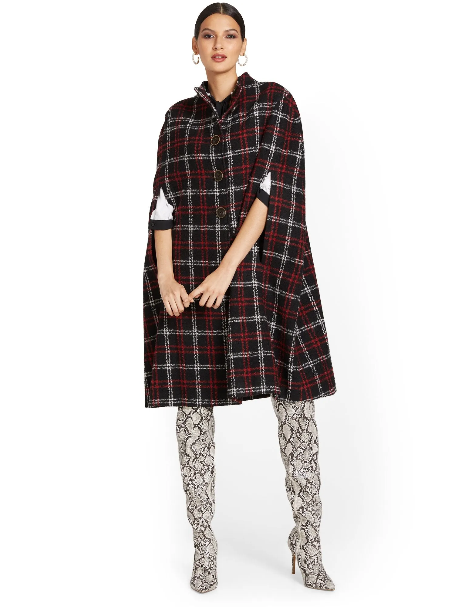 Plaid Cape