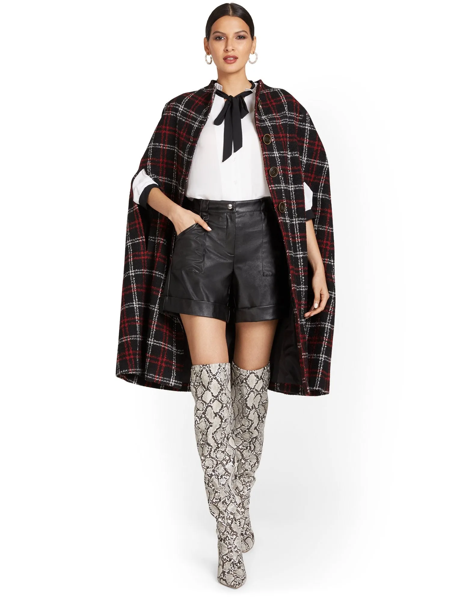 Plaid Cape