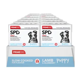 Prime 100 Slow Cooked Lamb and Blueberry Puppy Dog Food 354g x12