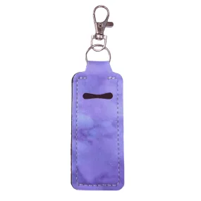 Purple Marble Print Chapstick Holder