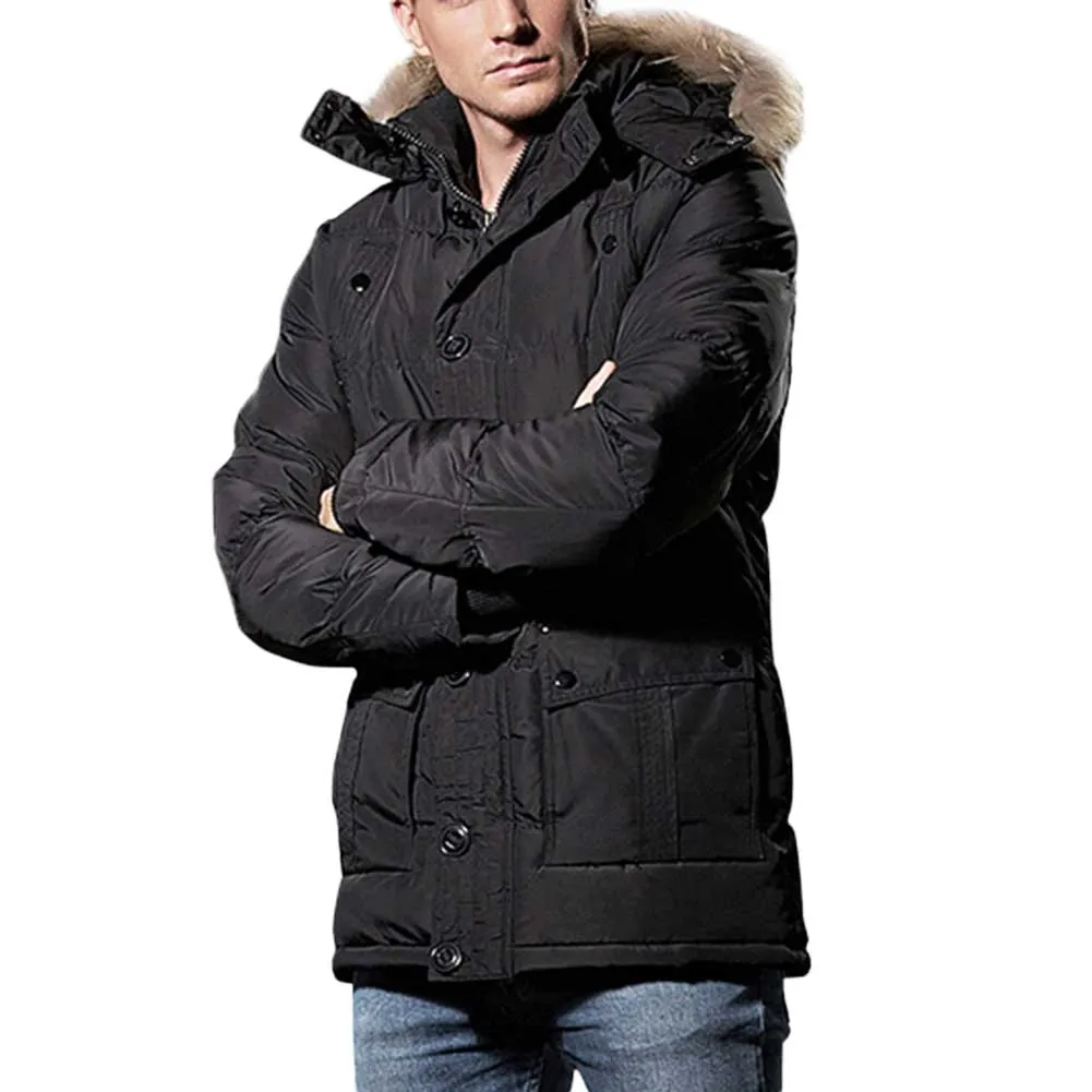 Quilted Puffer Jacket Black