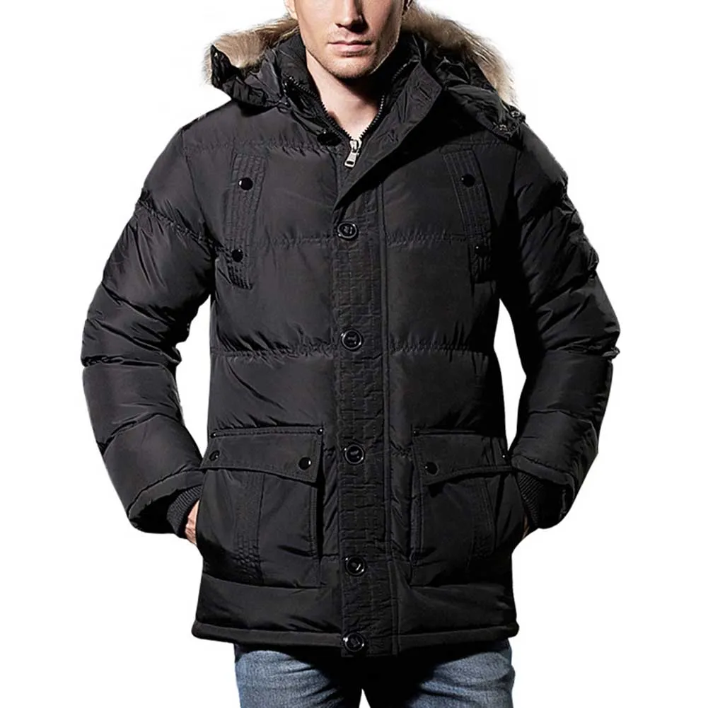 Quilted Puffer Jacket Black