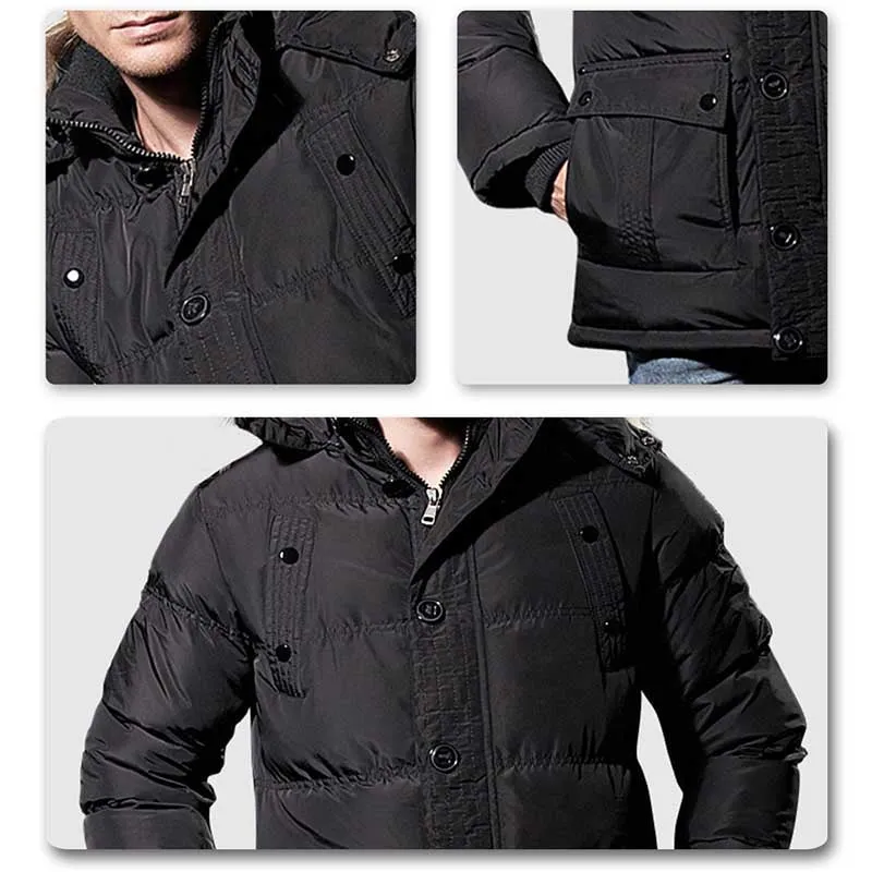 Quilted Puffer Jacket Black