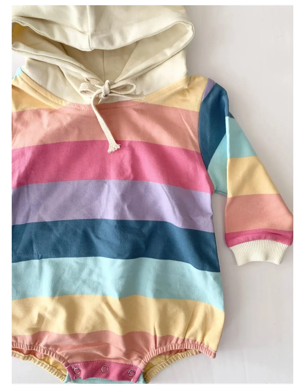 Rainbow Baby Girl Romper Hoodie Jumper