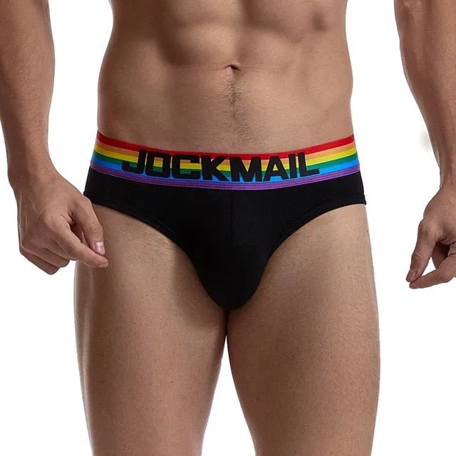 Rainbow Stripe Waistband Man Briefs and Boxers