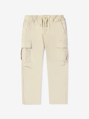 Ralph Lauren Boys Slim Fit Cargo Trousers in Beige