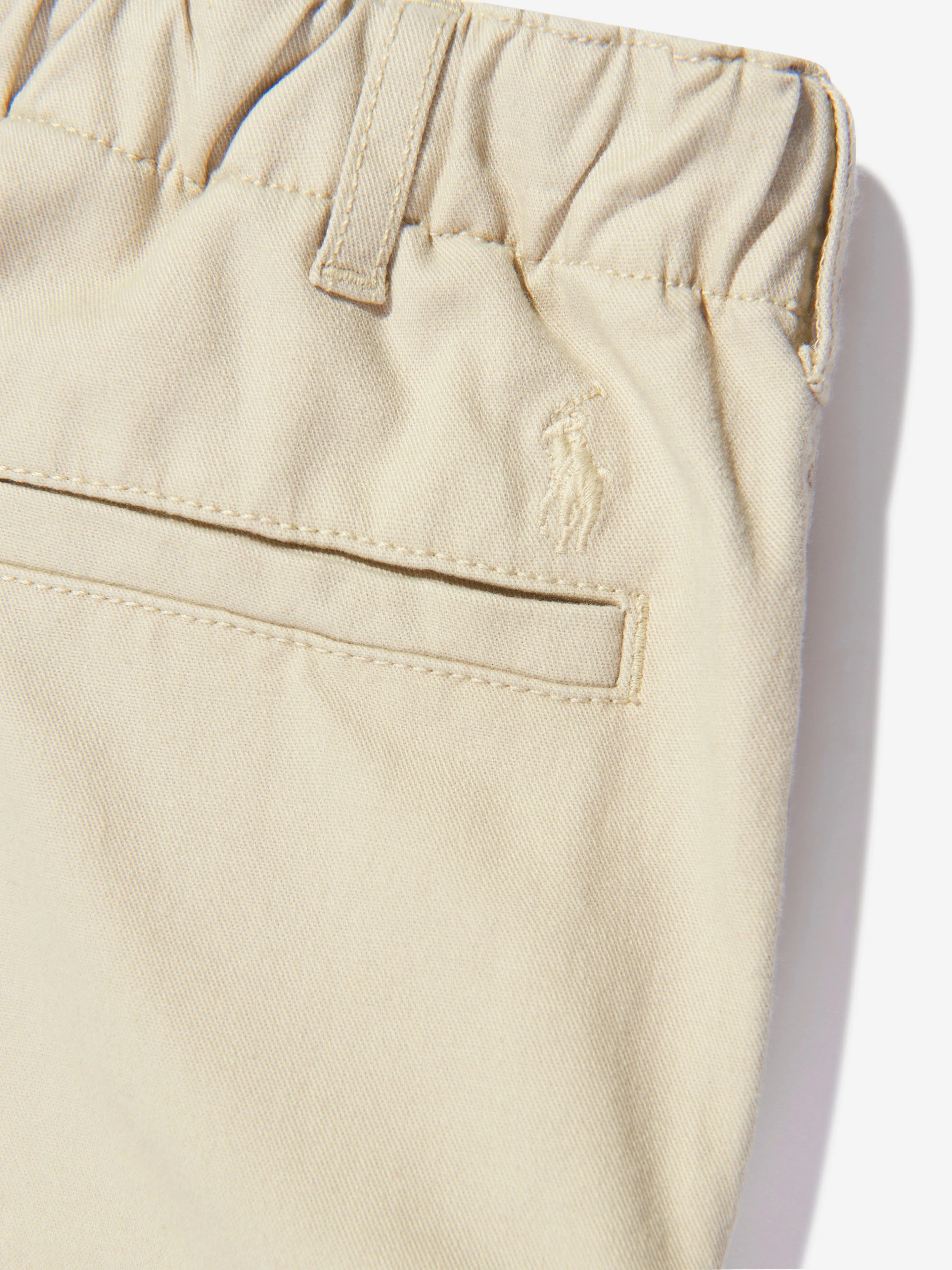 Ralph Lauren Boys Slim Fit Cargo Trousers in Beige