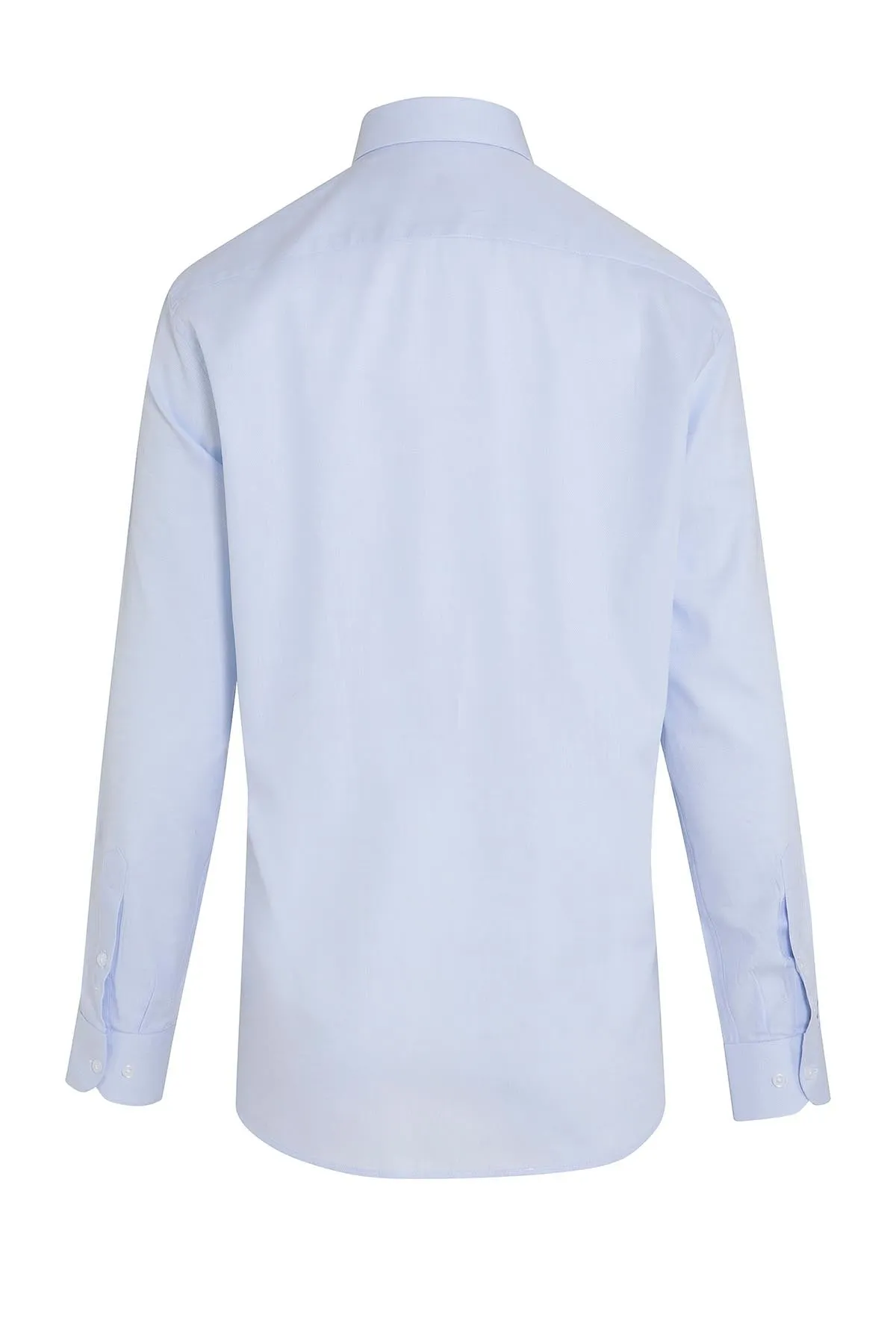 Regular Fit Long Sleeve Cotton Light Blue Dress Shirt