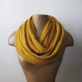 SAFFRON YELLOW Fleece Infinity Scarf