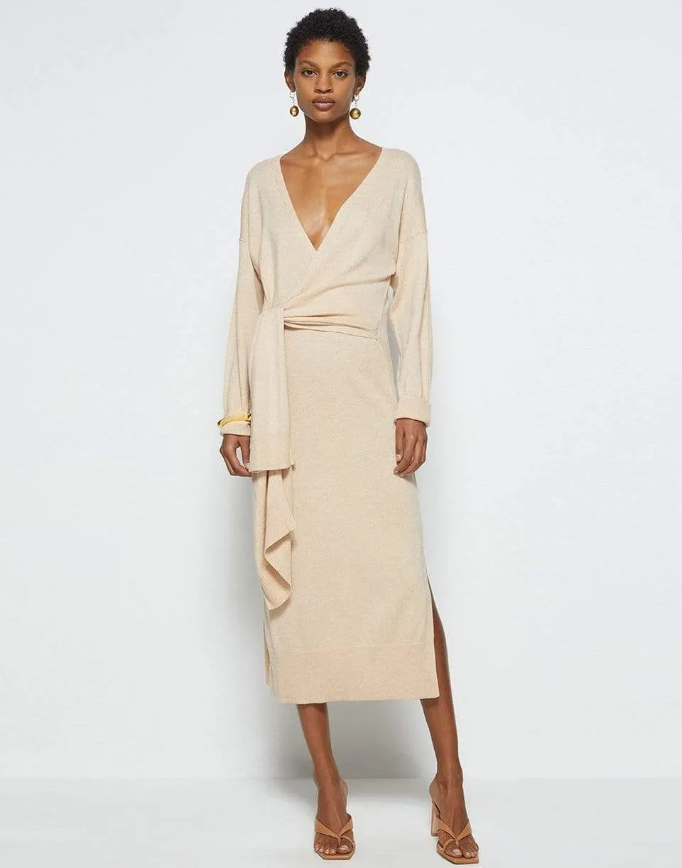 Skyla Loungewear Knit Wrap Dress