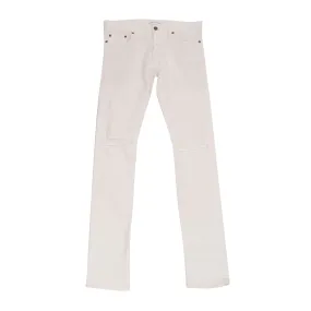 SS13 Knee Slashed Jeans (White)