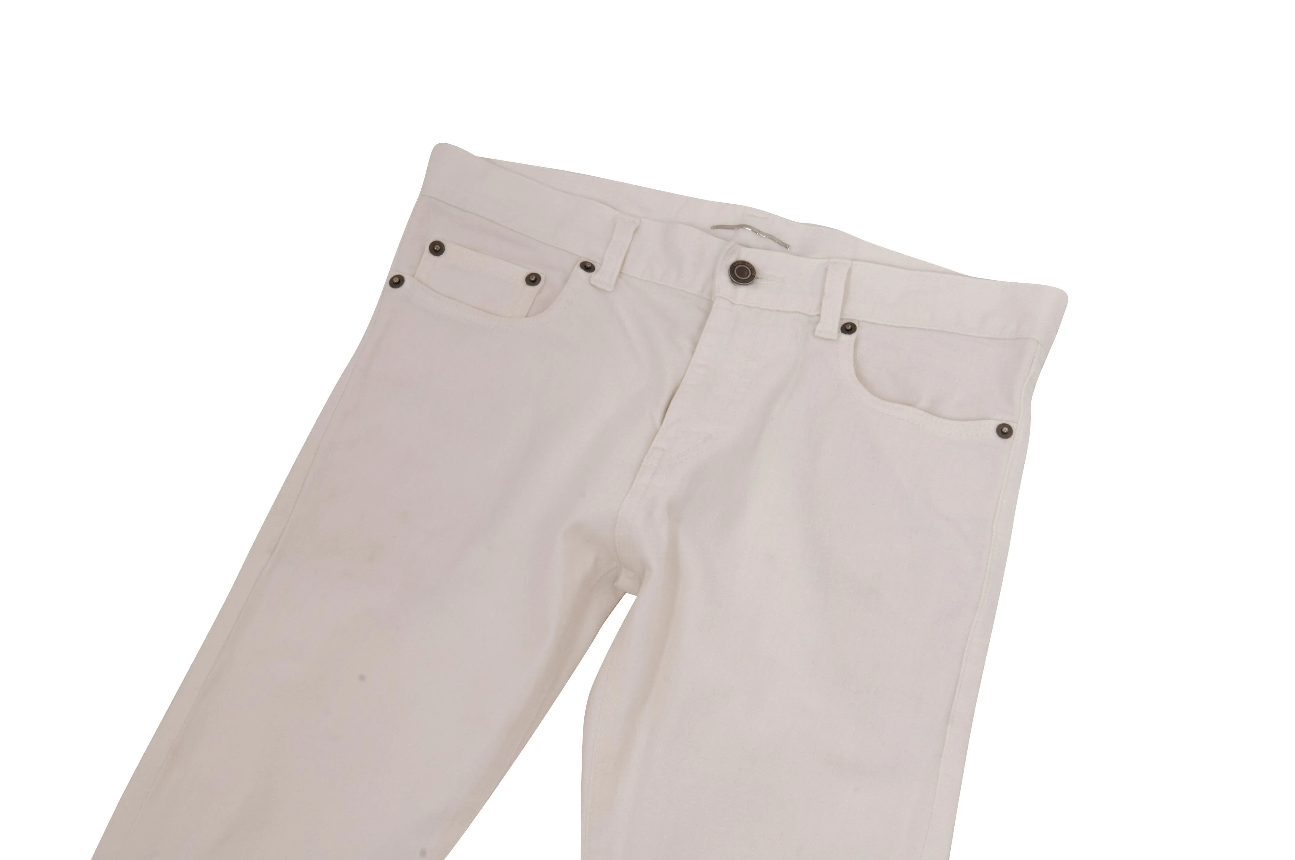 SS13 Knee Slashed Jeans (White)