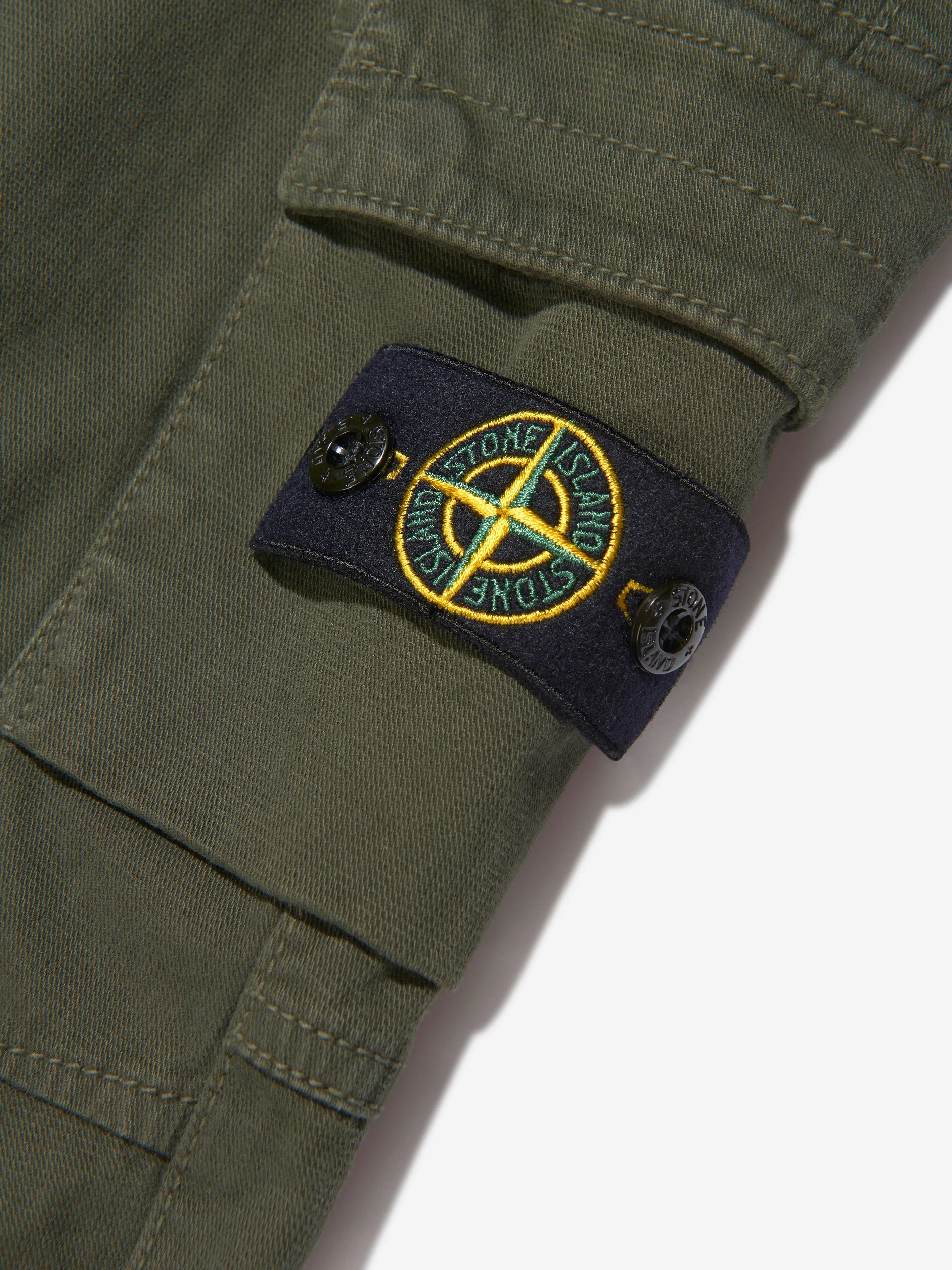 Stone Island Junior Boys Logo Cargo Trousers