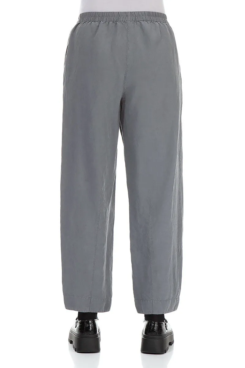 Straight Iron Silk Linen Trousers