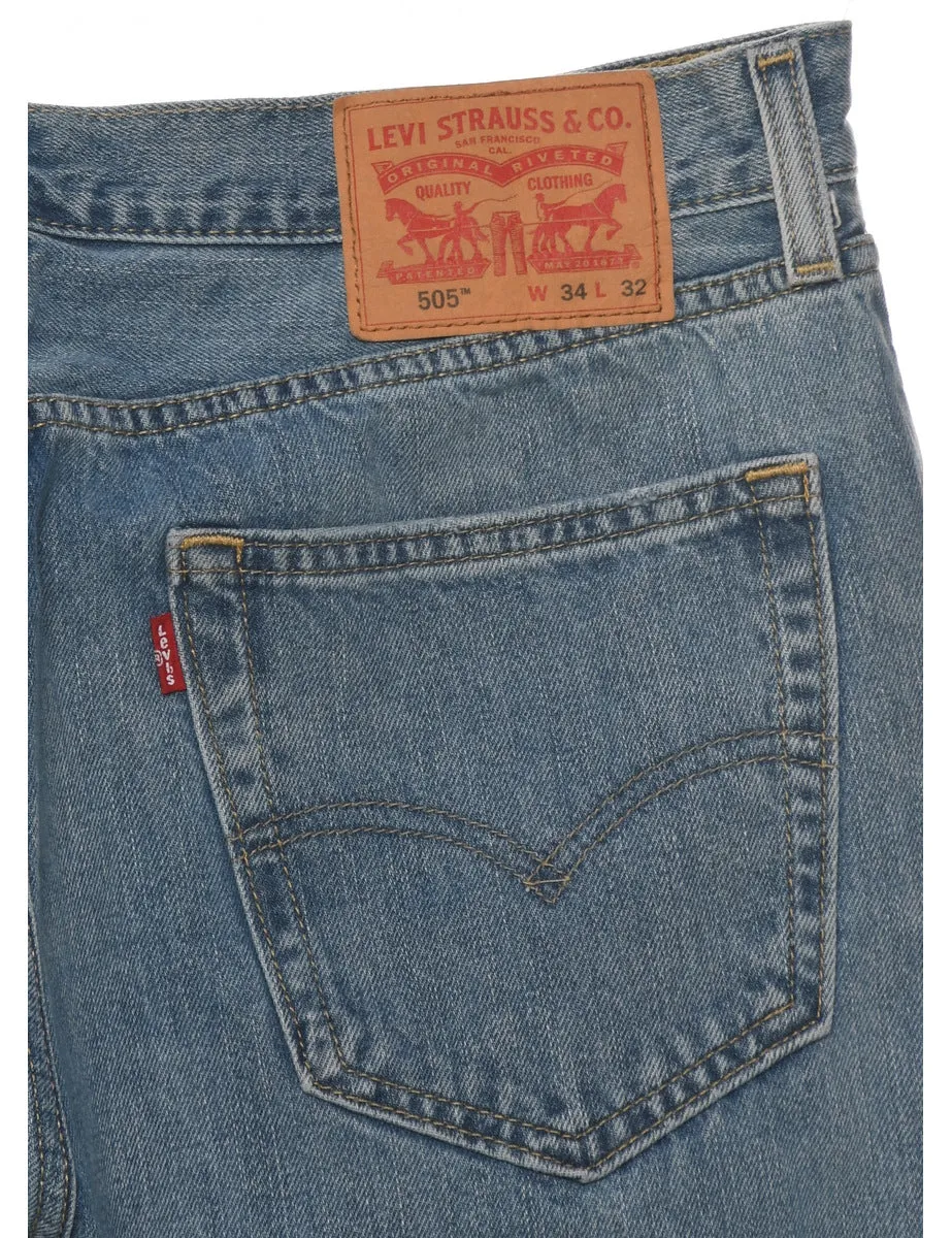 Straight Leg Levis 505 Jeans - W34 L32