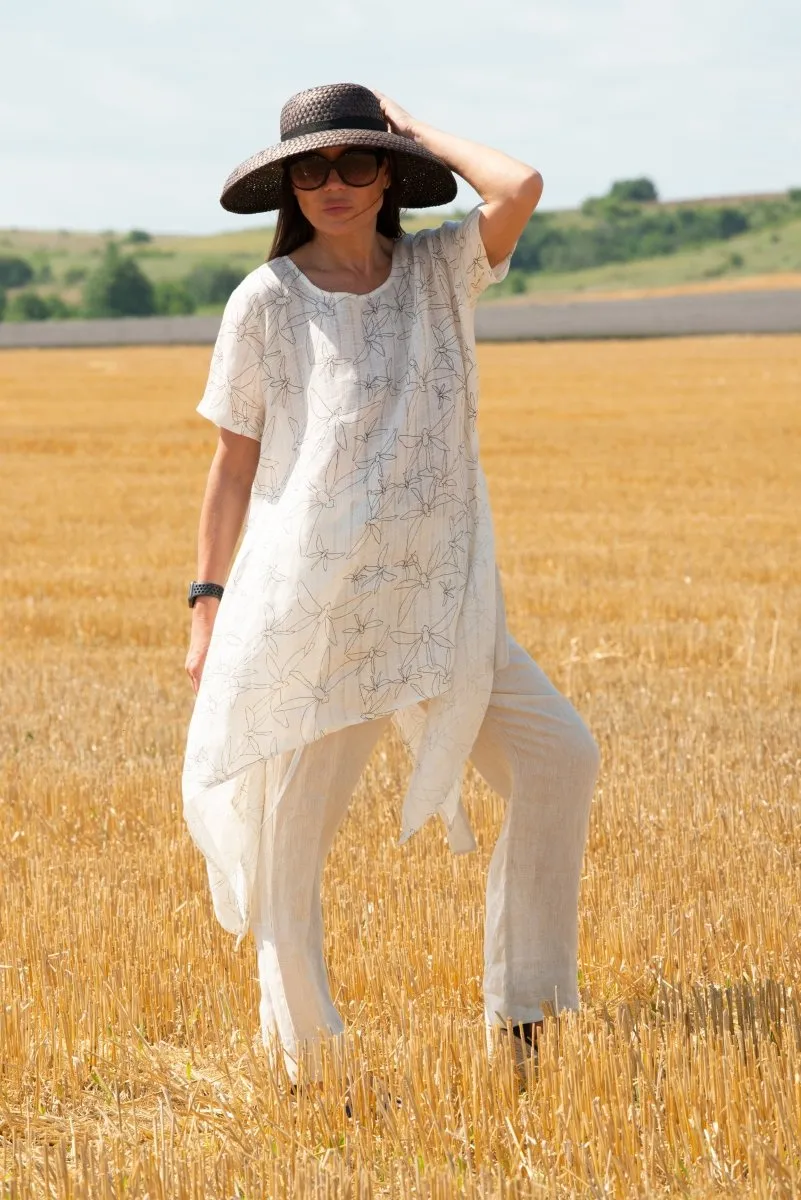 Summer Linen Top CAROLINE