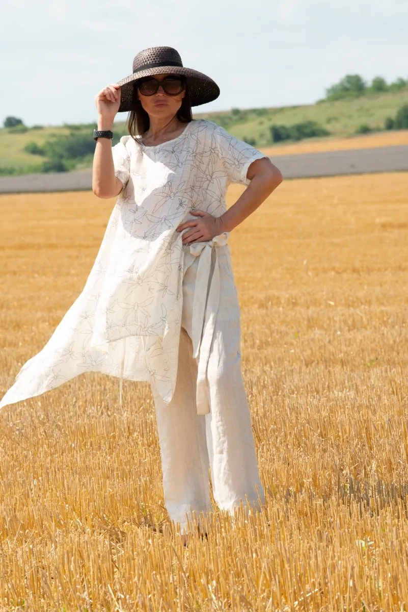 Summer Linen Top CAROLINE