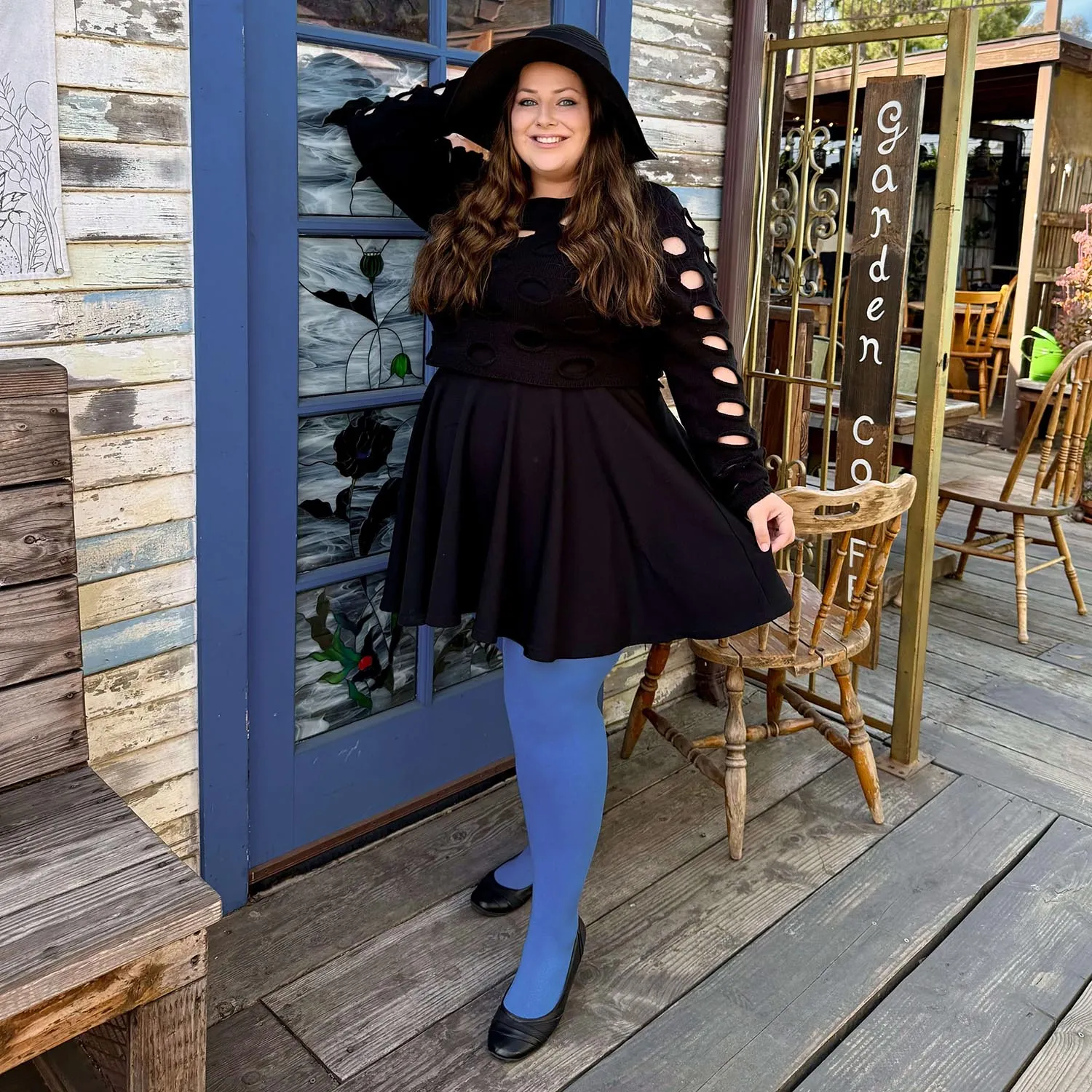 Super Opaque Tights - Peacock