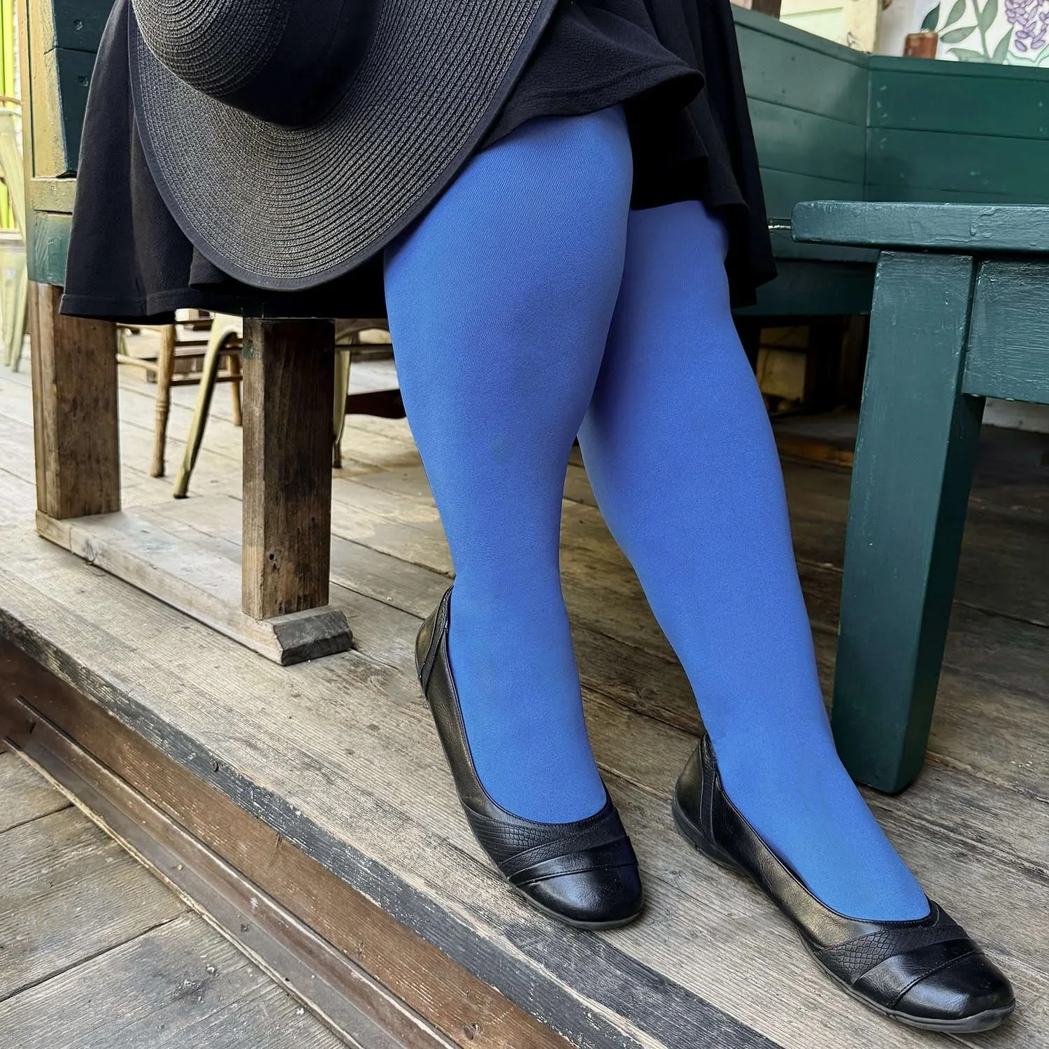 Super Opaque Tights - Peacock