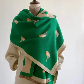 Sweet Bird Prints Woolen Shawl Scarves