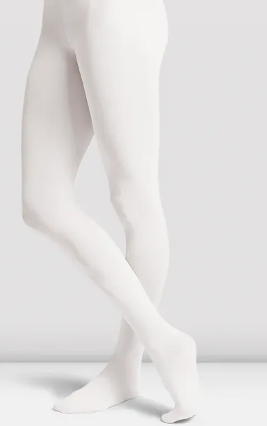 T0981G WHITE L 12-14 FOOTED TIGHTS