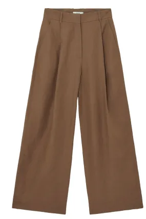 Tailored Linen-Blend Trousers