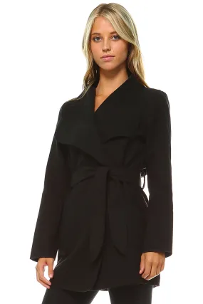 Tailored Style Tie Waist Trench Coat