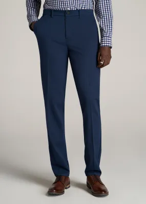 TAPERED-FIT Stretch Dress Pants for Tall Men in Marine Navy