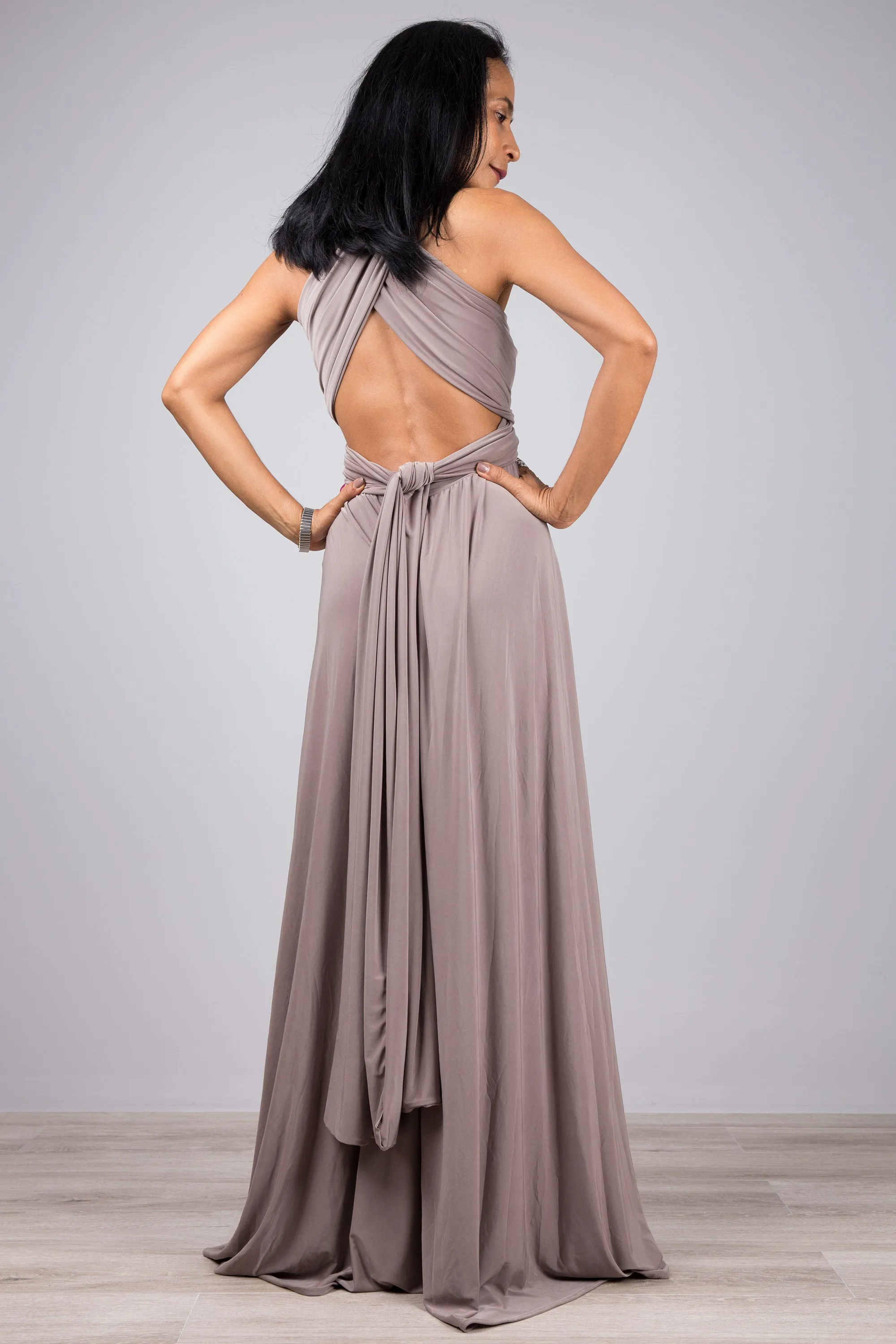 Taupe Convertible Dress