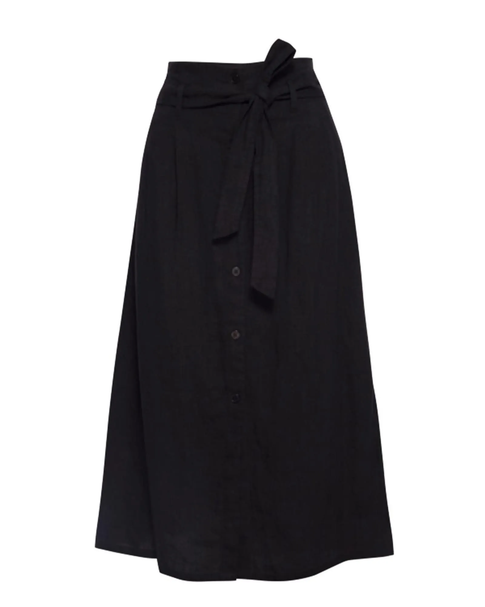 Teagan Belted Skirt In Black Onyx | Black Onyx