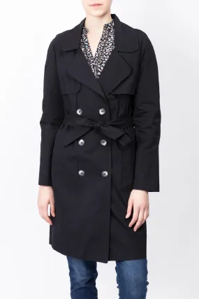 Tie-waist Trench Coat