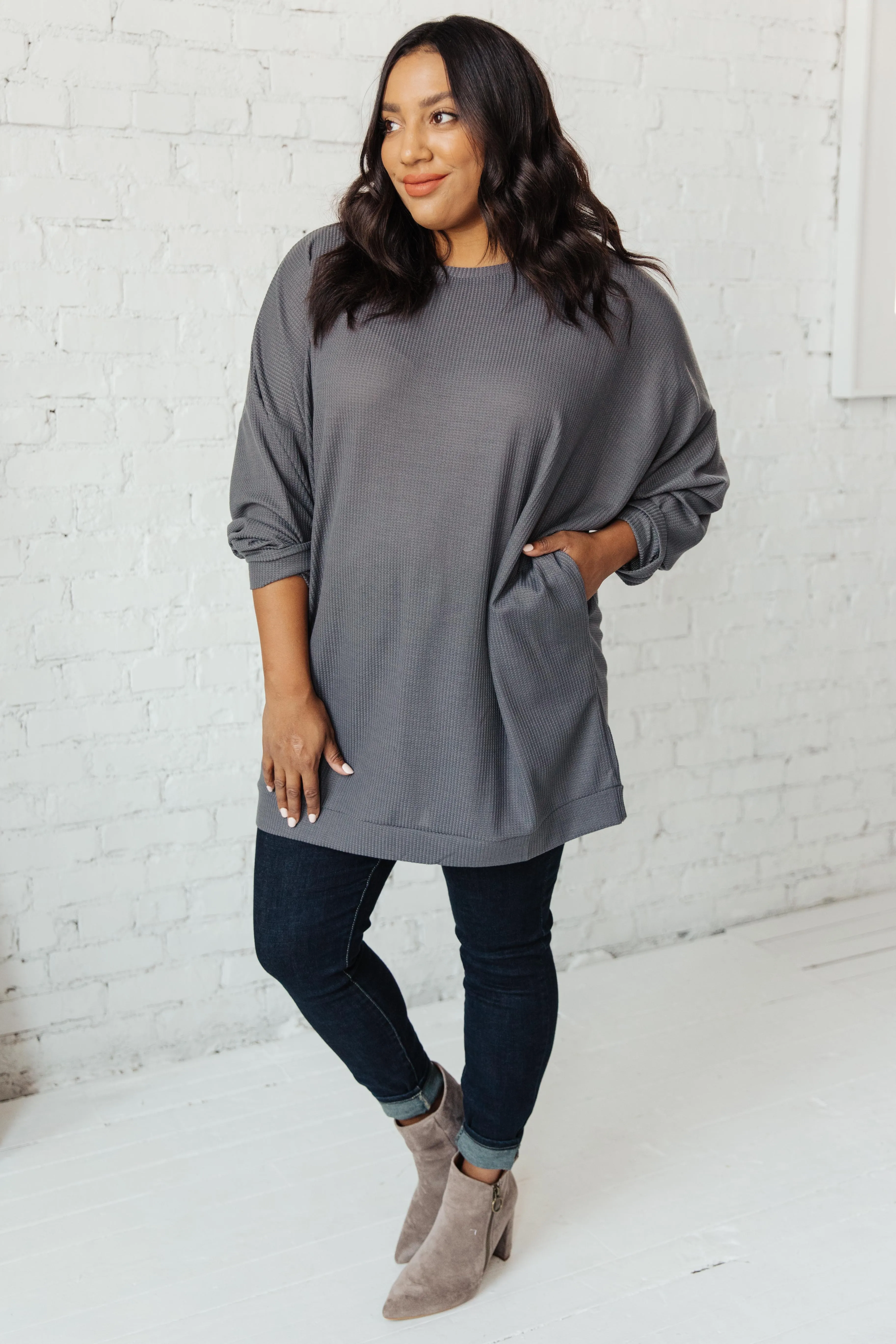 Ultimate Thermal Tunic in Charcoal