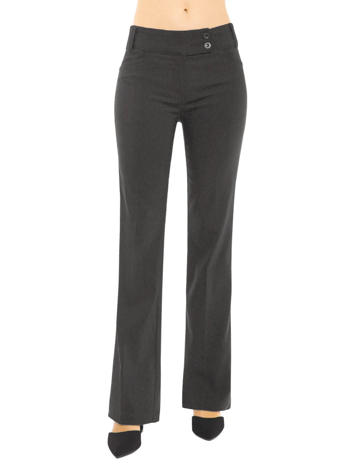 Ultra Stretch Comfy Millennium Bootcut Dress Pants Work Business Office Trousers