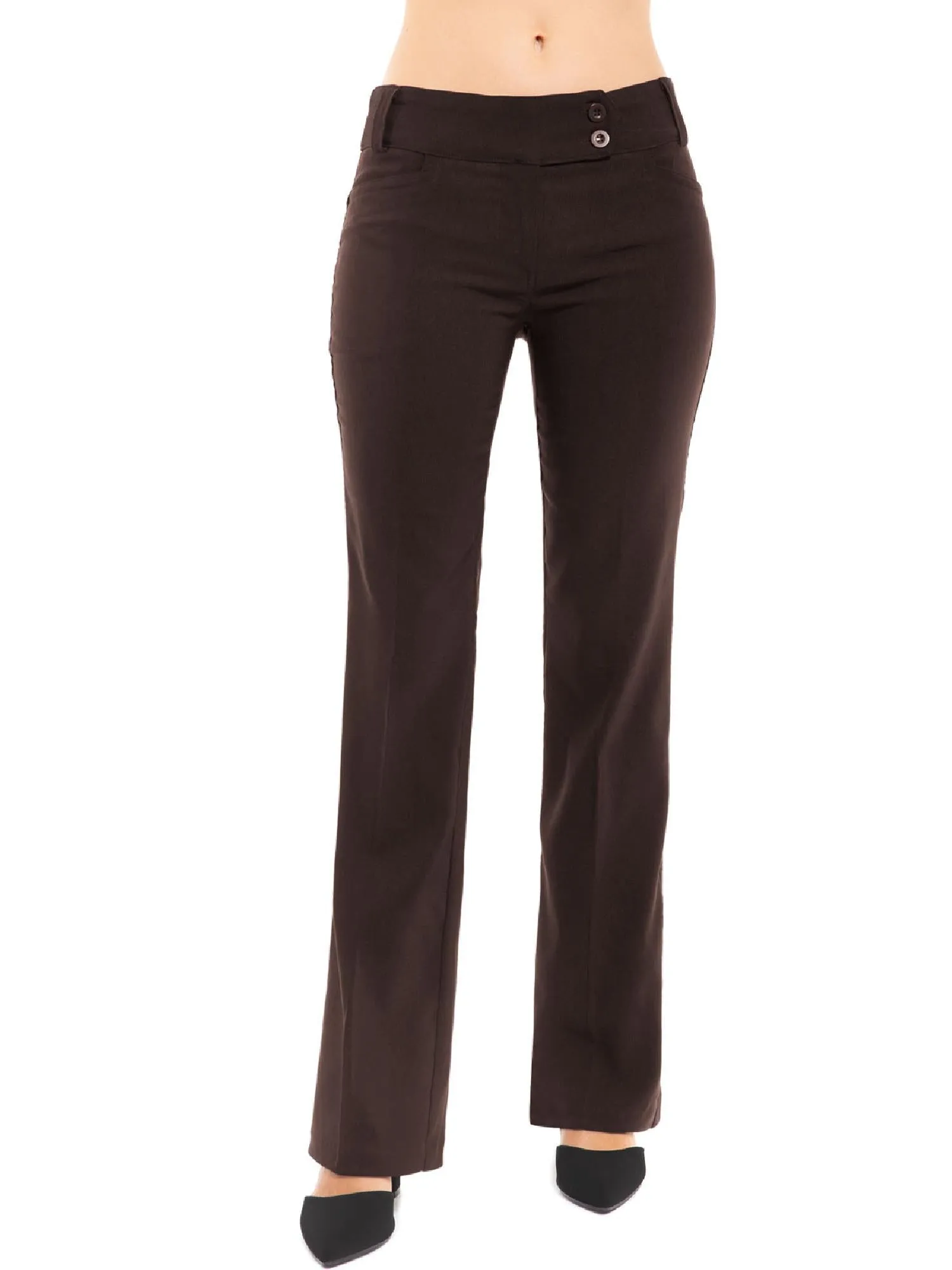 Ultra Stretch Comfy Millennium Bootcut Dress Pants Work Business Office Trousers