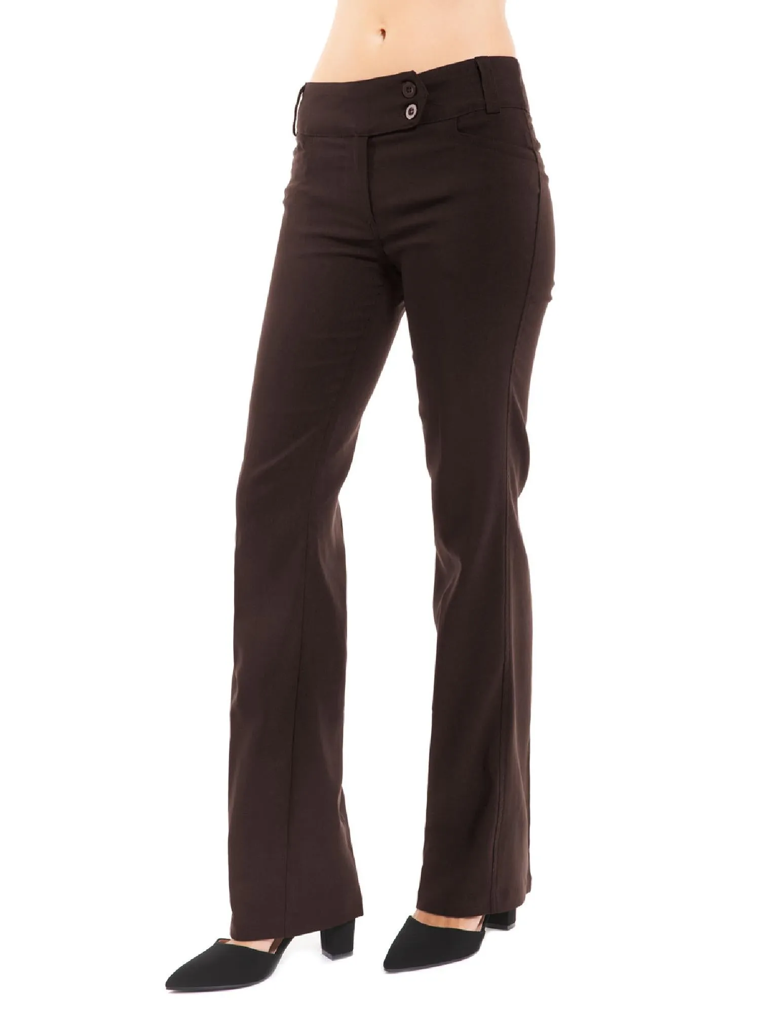 Ultra Stretch Comfy Millennium Bootcut Dress Pants Work Business Office Trousers