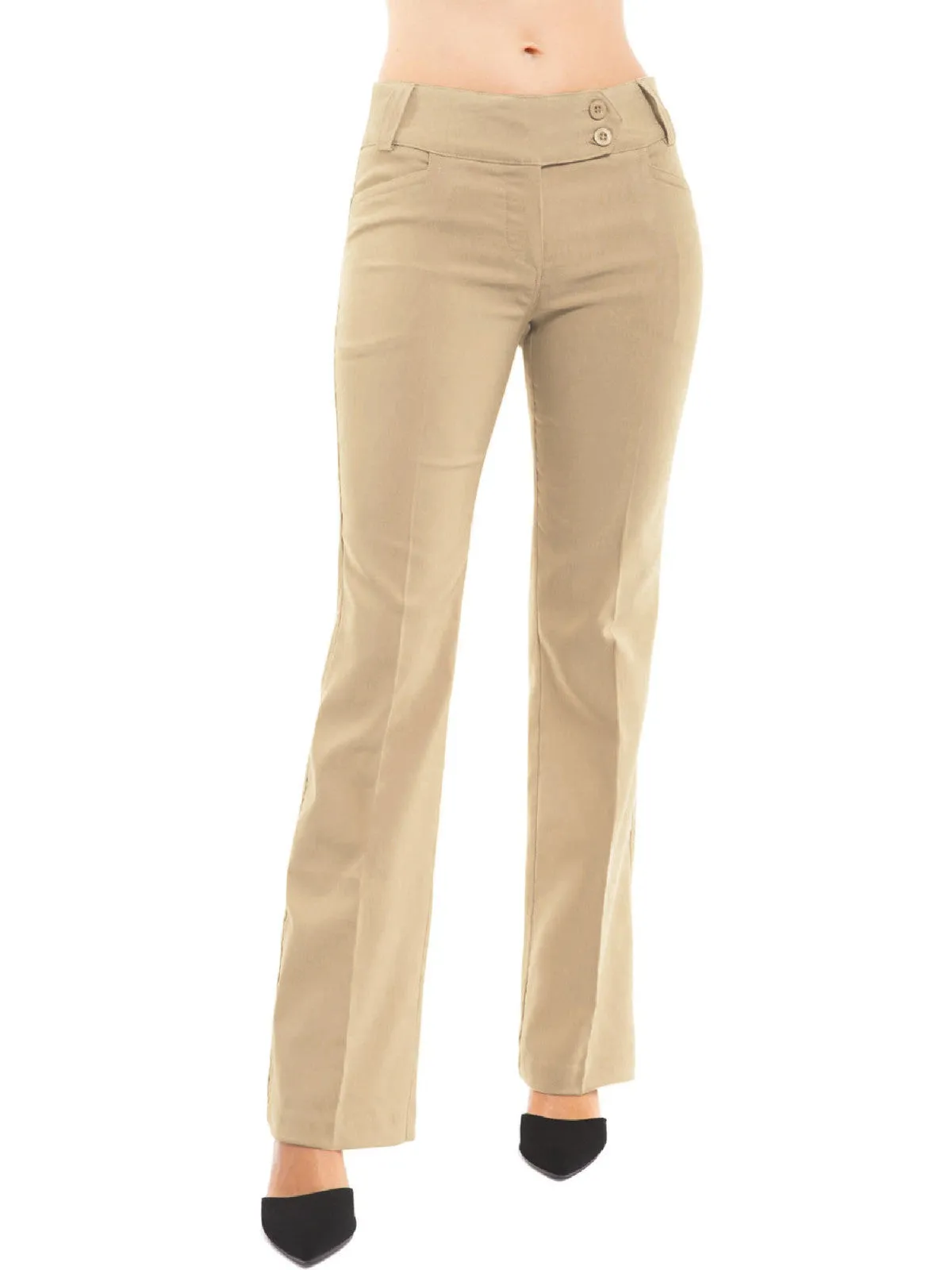 Ultra Stretch Comfy Millennium Bootcut Dress Pants Work Business Office Trousers