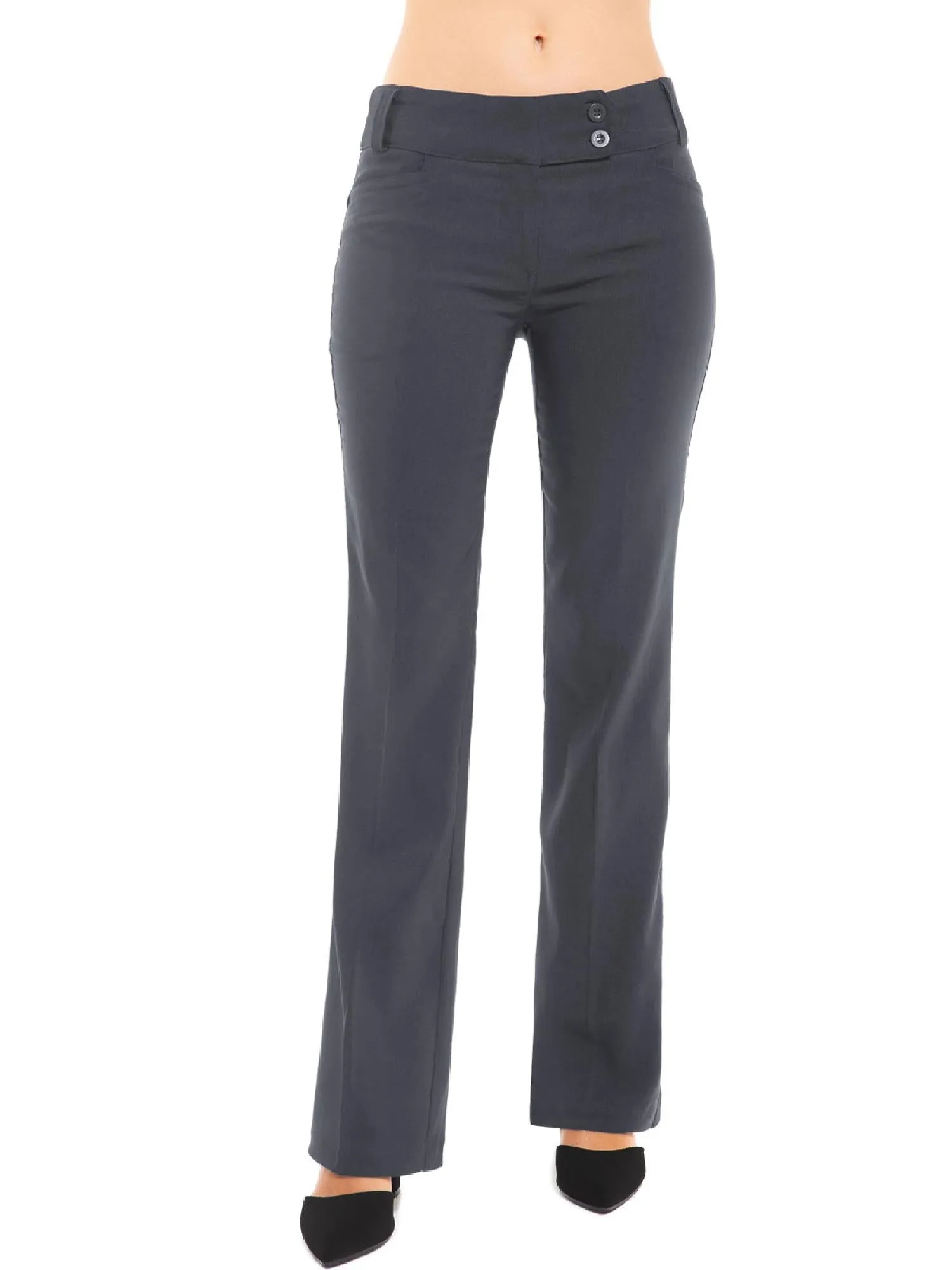 Ultra Stretch Comfy Millennium Bootcut Dress Pants Work Business Office Trousers