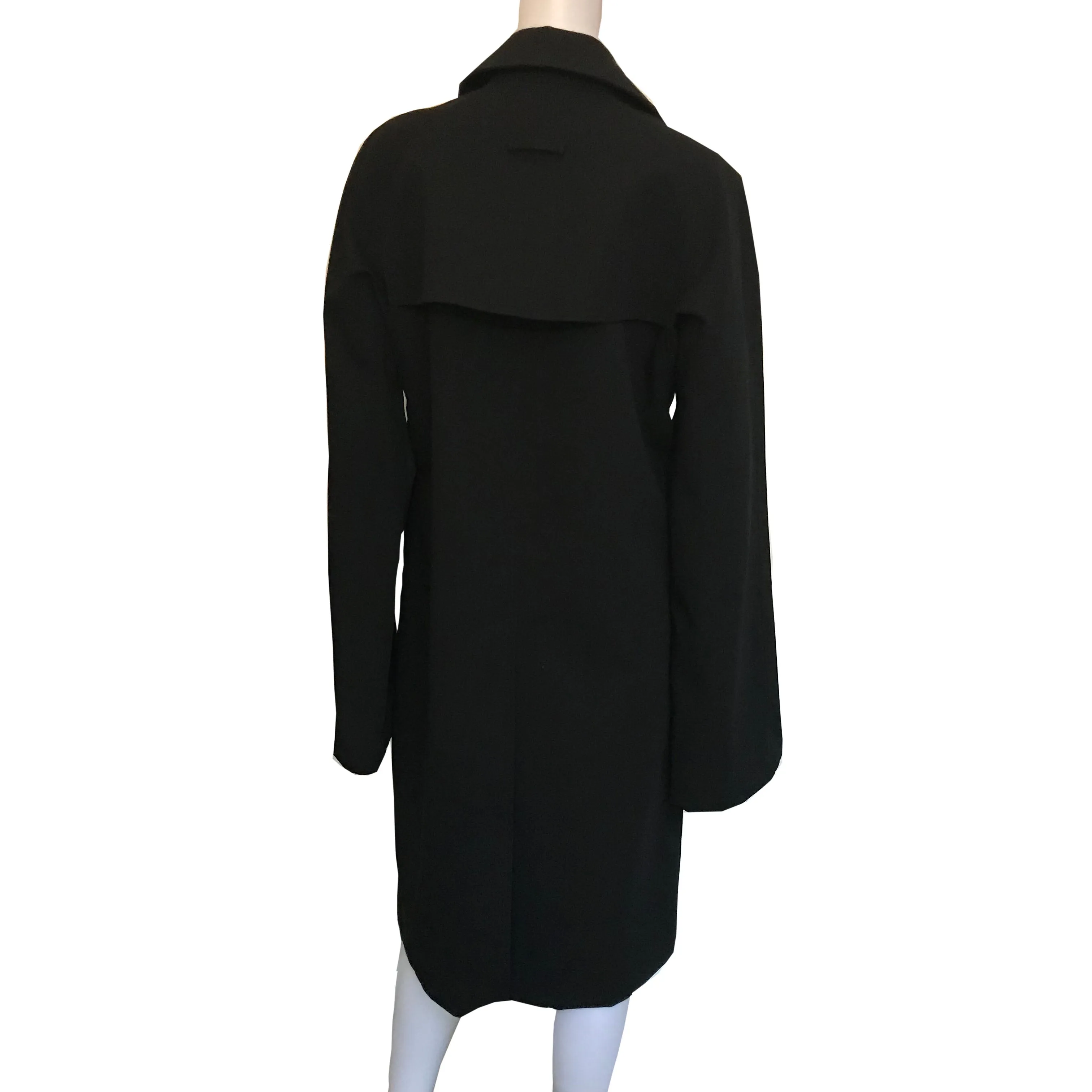 Vintage 1990s Jean Paul Gaultier Black Trench Coat