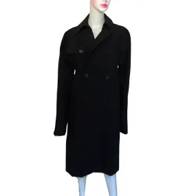 Vintage 1990s Jean Paul Gaultier Black Trench Coat