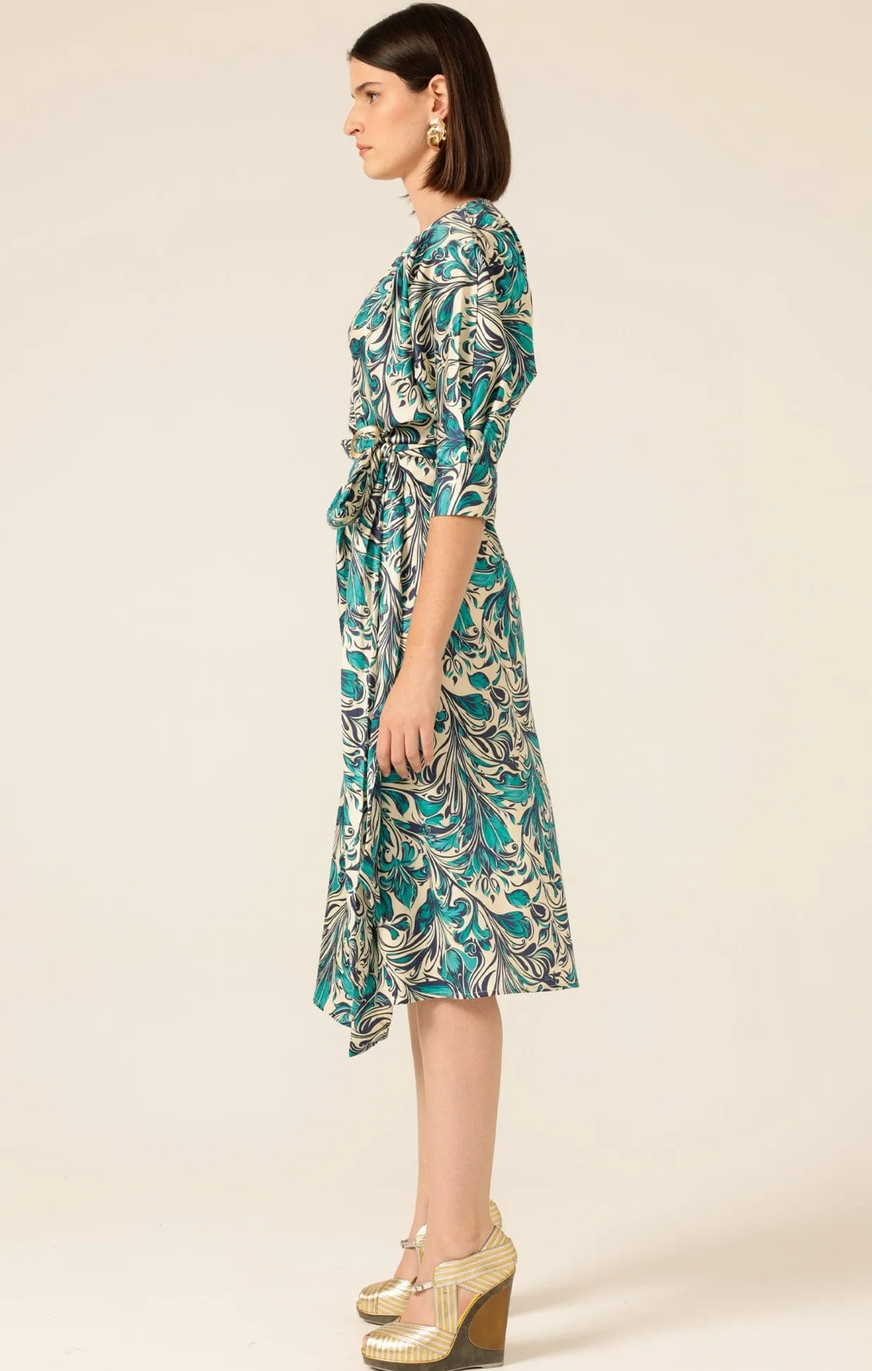 WHIMSY WOODS WRAP DRESS