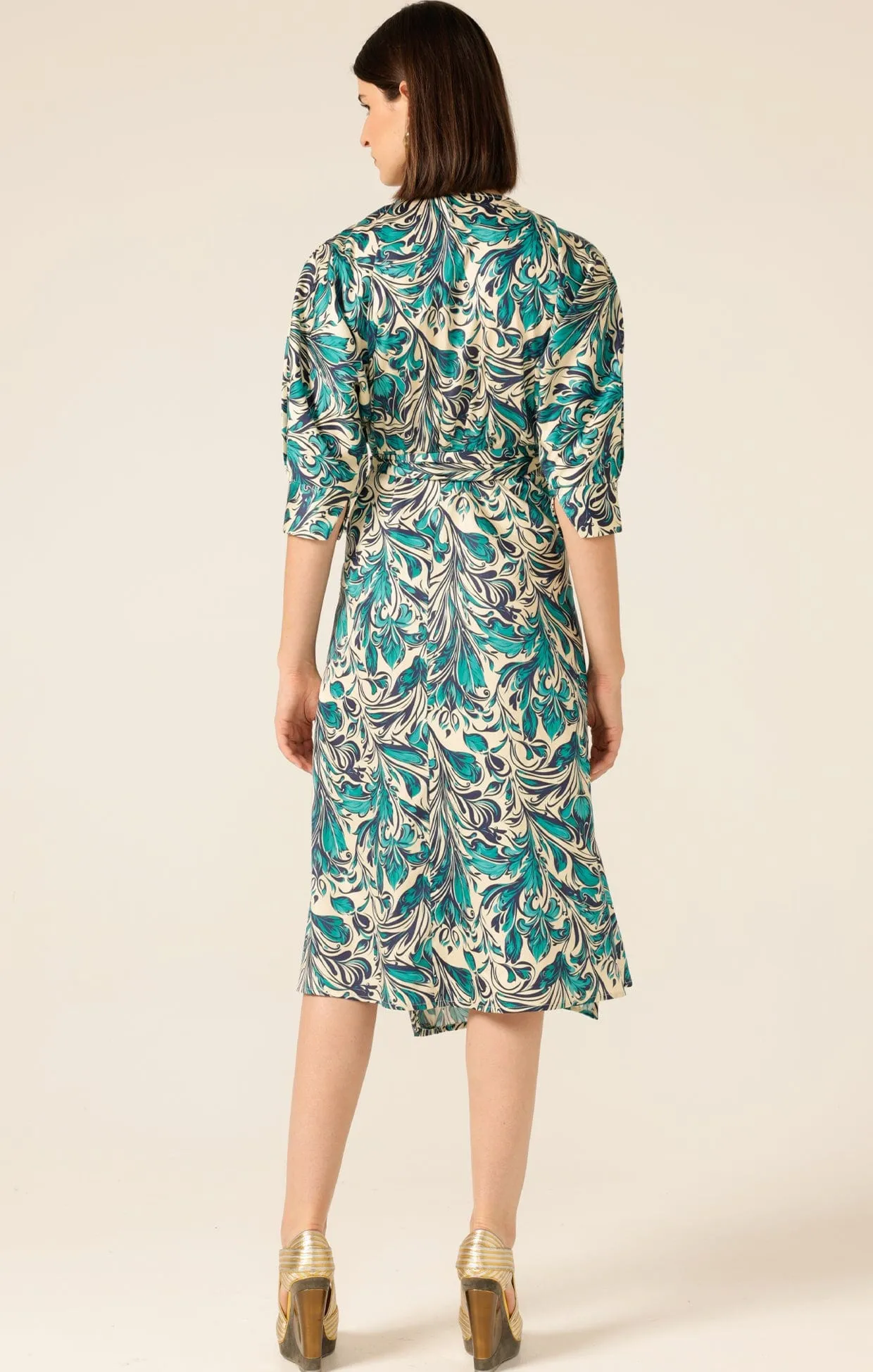 WHIMSY WOODS WRAP DRESS