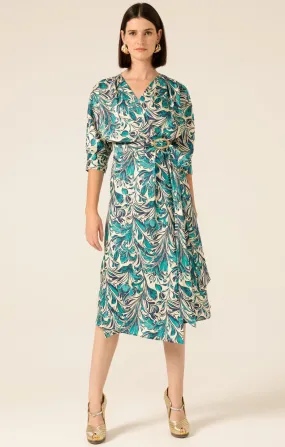 WHIMSY WOODS WRAP DRESS