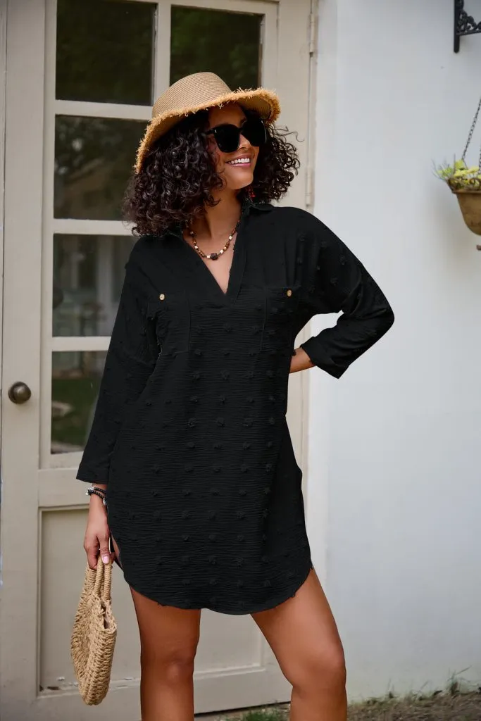 Women's Beach V Neck Cover Up Dress