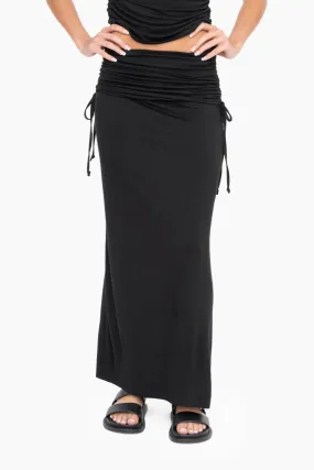 Women's Mono B | 2-in-1 Convertible Maxi Skirt | Black