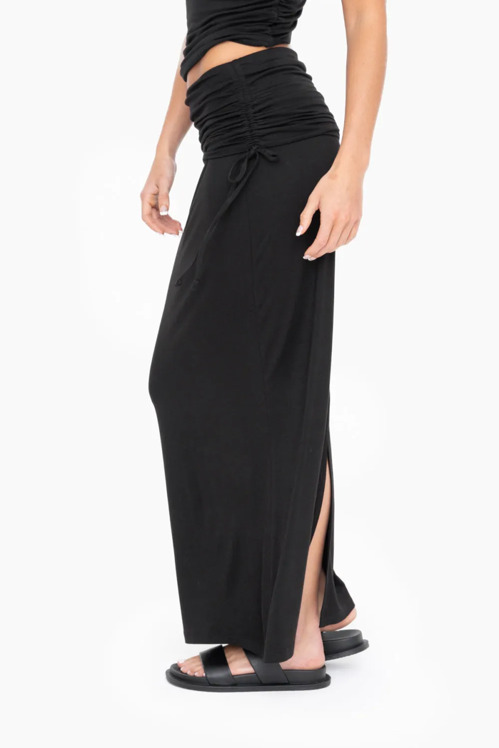 Women's Mono B | 2-in-1 Convertible Maxi Skirt | Black