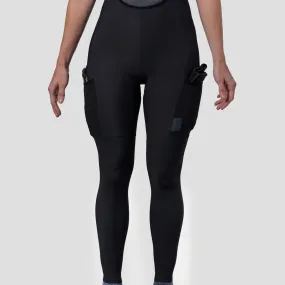 Women's Thermal Droptail Cargo Bib Tight - Obsidian