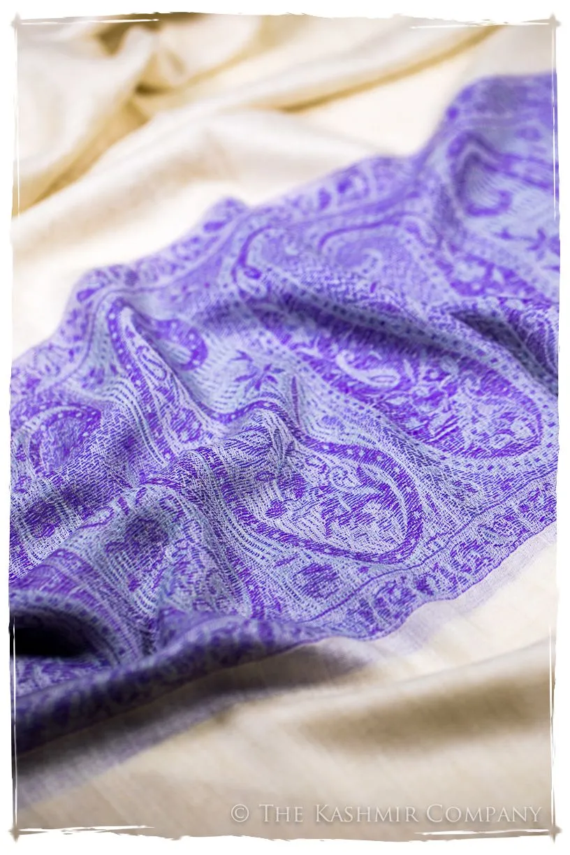 Zahra Paisley Frontière Pashmina Cashmere Scarf